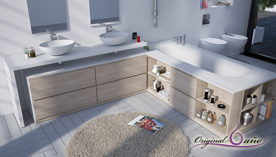 Lavabos de resina solid Surface para decorar Cuartos de Baño Modernos