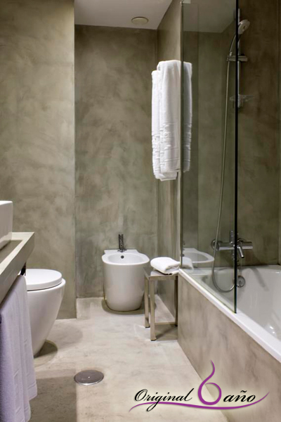 Ideas para baños. Baño moderno de microcemento
